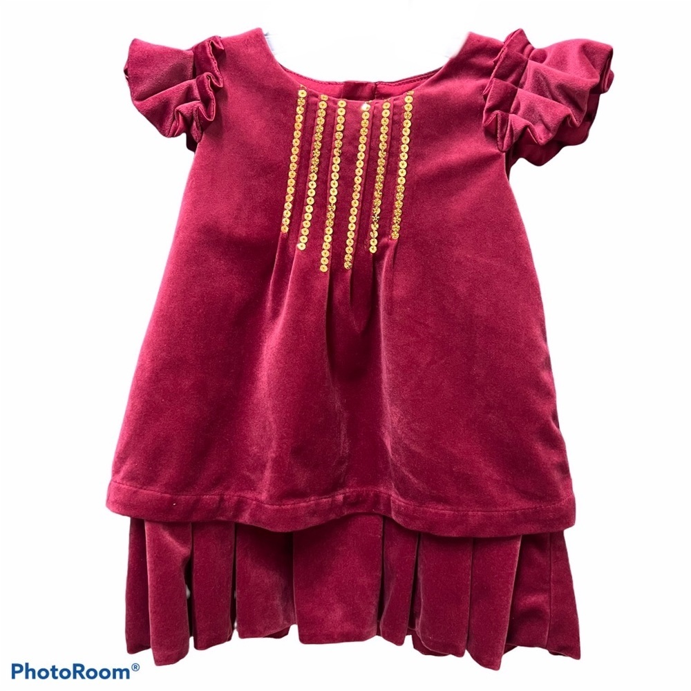 Tahari Toddler’s Velvet Sequin Party Dress